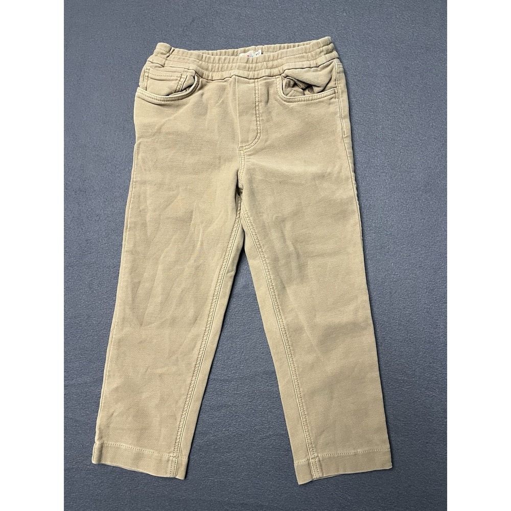 Faherty Stretch Terry Jeans‎ Kids 4T Beige Tan 5 Pkt Design Waistband NWOT